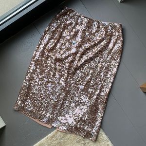 J CREW SEQUINED PENCIL SKIRT SZ 6